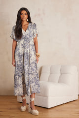 CAMILLE PRINTED MIDI DRESS