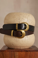 NOE BLACK LEATHER BELT