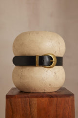 NOE BLACK LEATHER BELT