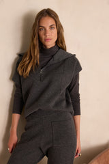 BERY ANTHRACITE SHORT-SLEEVED JACKET