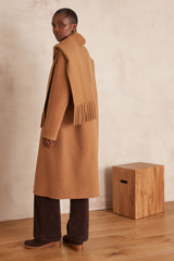DAHLIA LIGHT CAMEL LONG WOOL COAT
