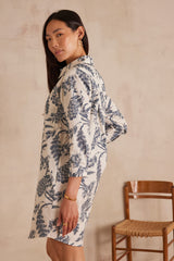 LISEA PRINTED COTTON SHIRT DRESS