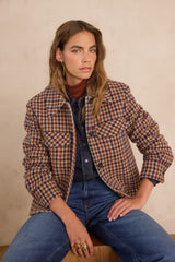FIERCE CHECKERED WOOL JACKET