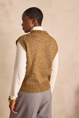 BOSTON CAMEL SLEEVELESS JUMPER
