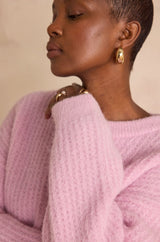 BLOOM LILAC WOOL AND ALPAGA JUMPER