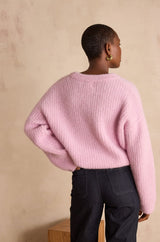 BLOOM LILAC WOOL AND ALPAGA JUMPER