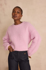 BLOOM LILAC WOOL AND ALPAGA JUMPER