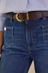 ANAIS STONE USED WIDE-LEG JEANS