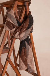 TOBIAS DARK BROWN SCARF