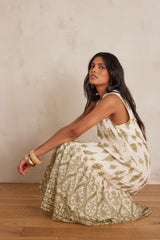 RIMA ALMOND PRINTED COTTON DRESS