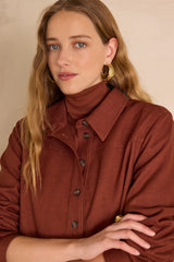 RISE BRICK SHIRT DRESS