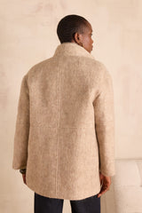 LAMIA NATURAL WOOL COAT