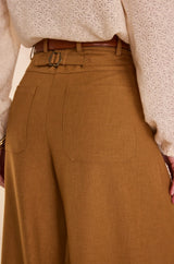 DAISY WIDE LEG CAMEL TROUSERS