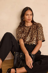 SUNNY SEQUIN T-SHIRT