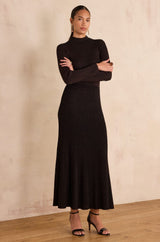 RADIEUSE COPPER GLITTER KNIT DRESS