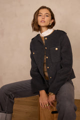 SIA RUFFLED COTTON BLOUSE