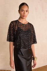 BLING RHINESTONES CROPPED TOP