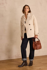 DEAN WOOL NATURAL PEACOAT