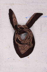 TAMINE BURGUNDY 100% WOOL SCARF