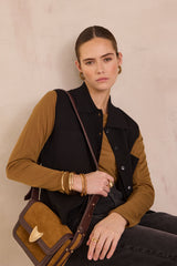 PETRA BLACK SLEEVELESS CARDIGAN