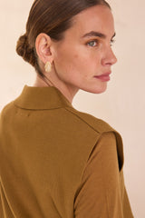 PETRA BRONZE SLEEVELESS CARDIGAN