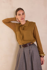 PETRA BRONZE SLEEVELESS CARDIGAN