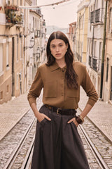 PETRA BRONZE SLEEVELESS CARDIGAN