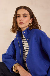 FELICITY ROYAL BLUE WOOL JACKET