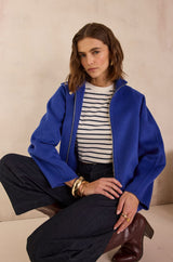 FELICITY ROYAL BLUE WOOL JACKET