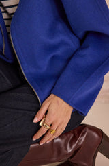 FELICITY ROYAL BLUE WOOL JACKET