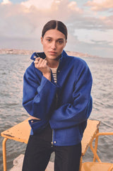 FELICITY ROYAL BLUE WOOL JACKET