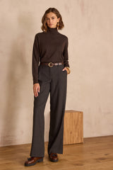 FERGUSON ANTHRACITE STRIPED TROUSERS