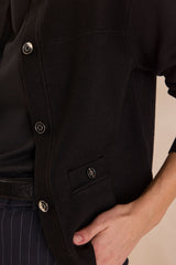 PETERSON BLACK CARDIGAN