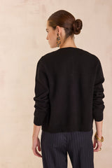 PETERSON BLACK CARDIGAN