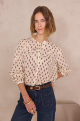 DIA PAISLEY PRINT BOHEMIAN BLOUSE