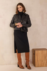 BELLA WOOL AND YAK JUMPER DRESS