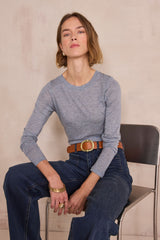 LOUISIANE LIGHT BLUE LONG-SLEEVE T-SHIRT