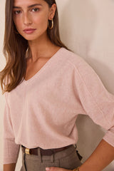 PITT PRIMEROSE V-NECK WOOL JUMPER