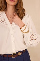 DOLLY MIXED COTTON BLOUSE