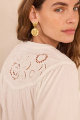 DOLLY MIXED COTTON BLOUSE
