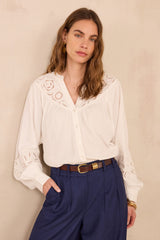 DOLLY MIXED COTTON BLOUSE