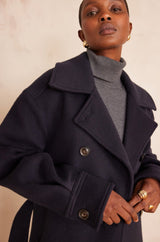 DJOVANNI NAVY COAT