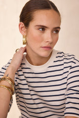 LISETTE STRIPED COTTON T-SHIRT