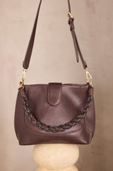 MARCEL CHOCOLATE CAMEL LEATHER BUCKET BAG