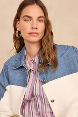 PENNY ECRU BI-COLOR JACKET