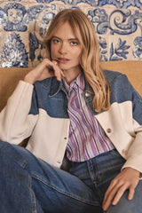PENNY ECRU BI-COLOR JACKET