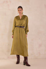 JULIANA SAGE SATIN LONG SKIRT