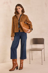 MARCEL LIGHT CAMEL LEATHER TOTE BAG