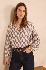 DANICA PAISLEY PRINT BLOUSE
