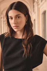 BIANCA SLEEVELESS BLACK DRESS